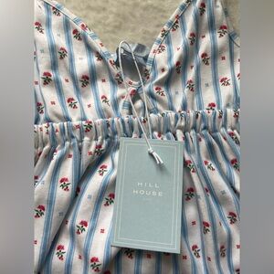 Hill House Home NWT sleep dress in floral stripe print